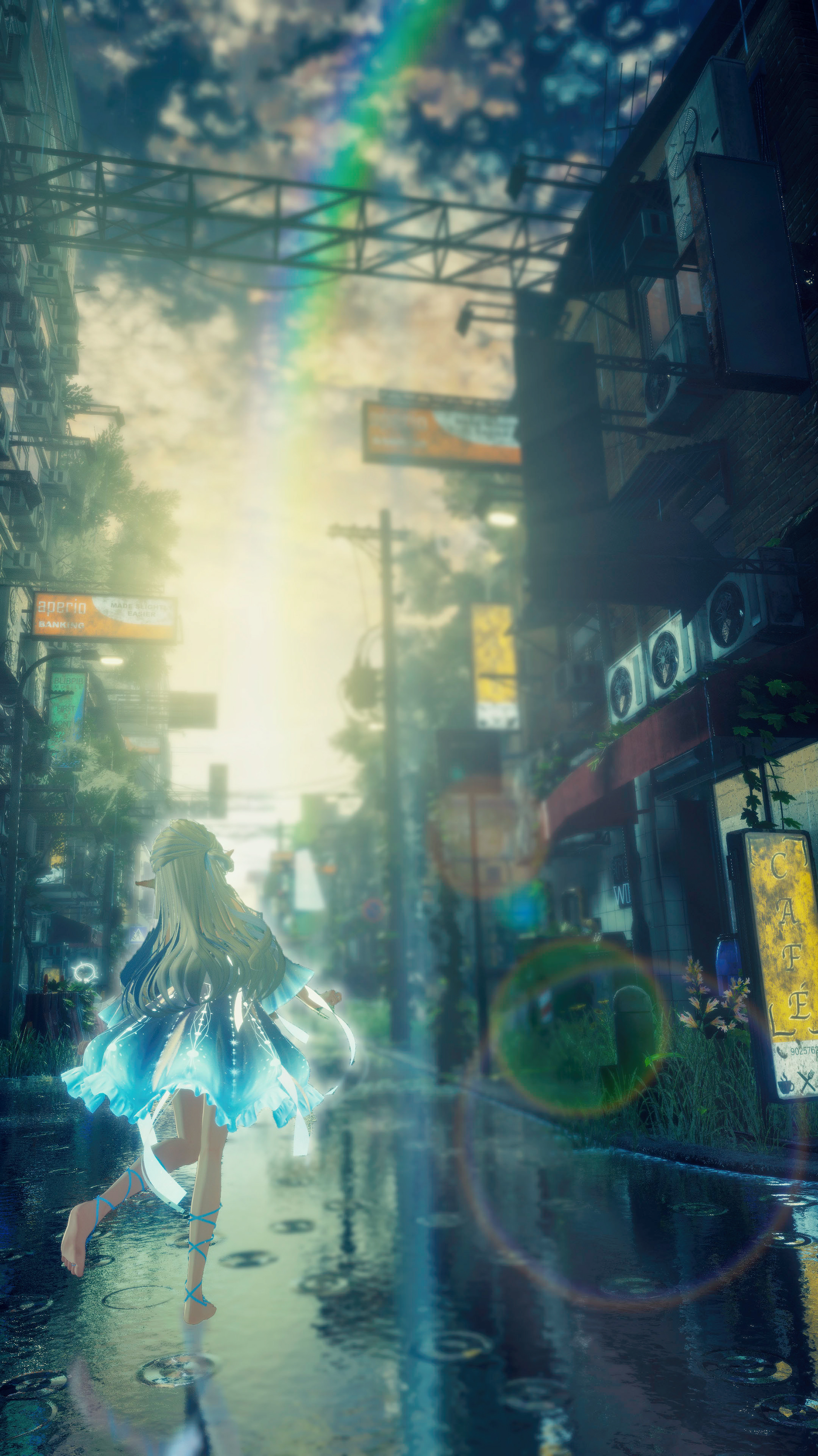 『雨、はやくやまないかな？』 #thrlooking_glass