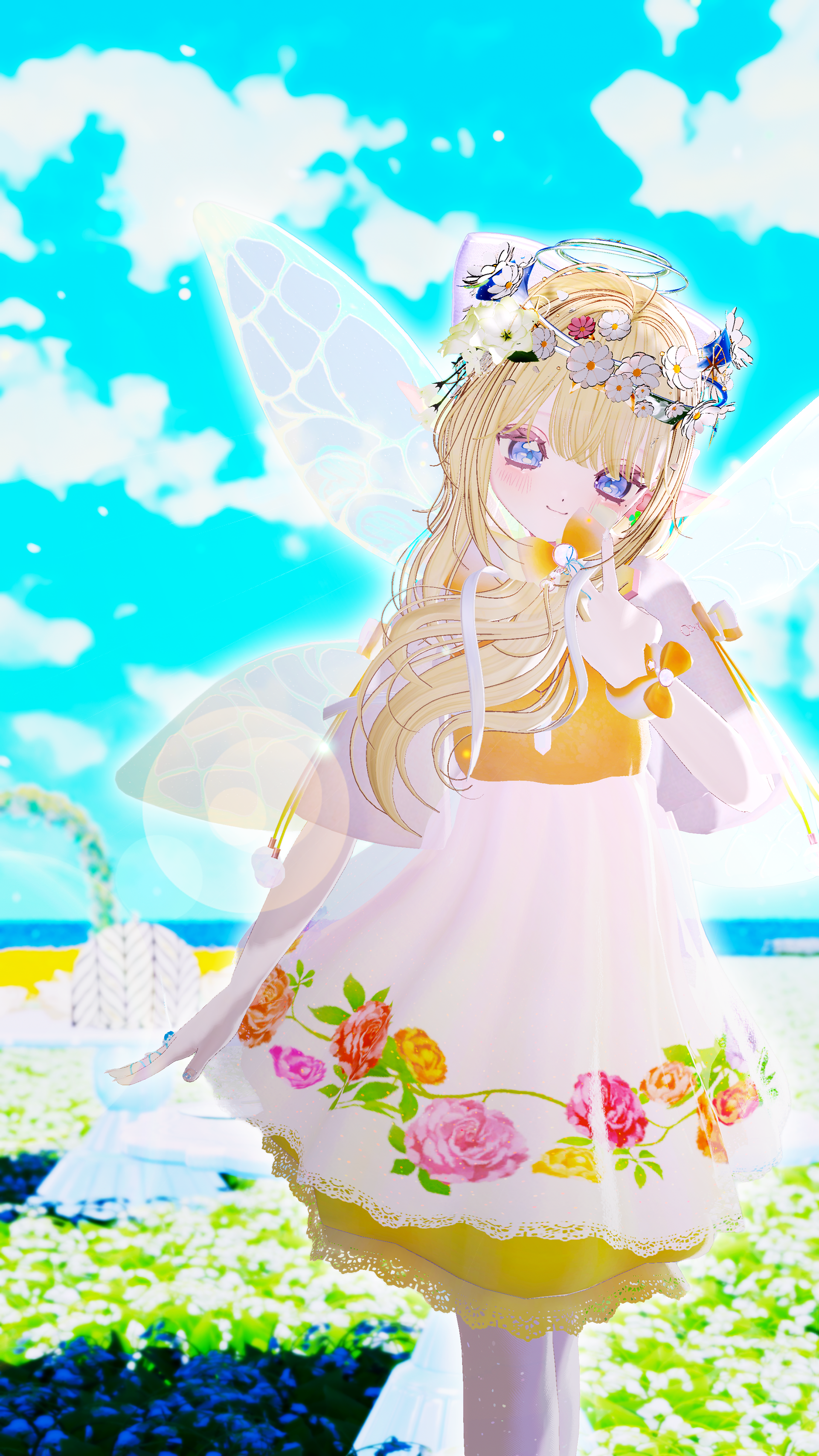 『花の妖精』 ふらっふぃふわりワンピ #めん処ころろ