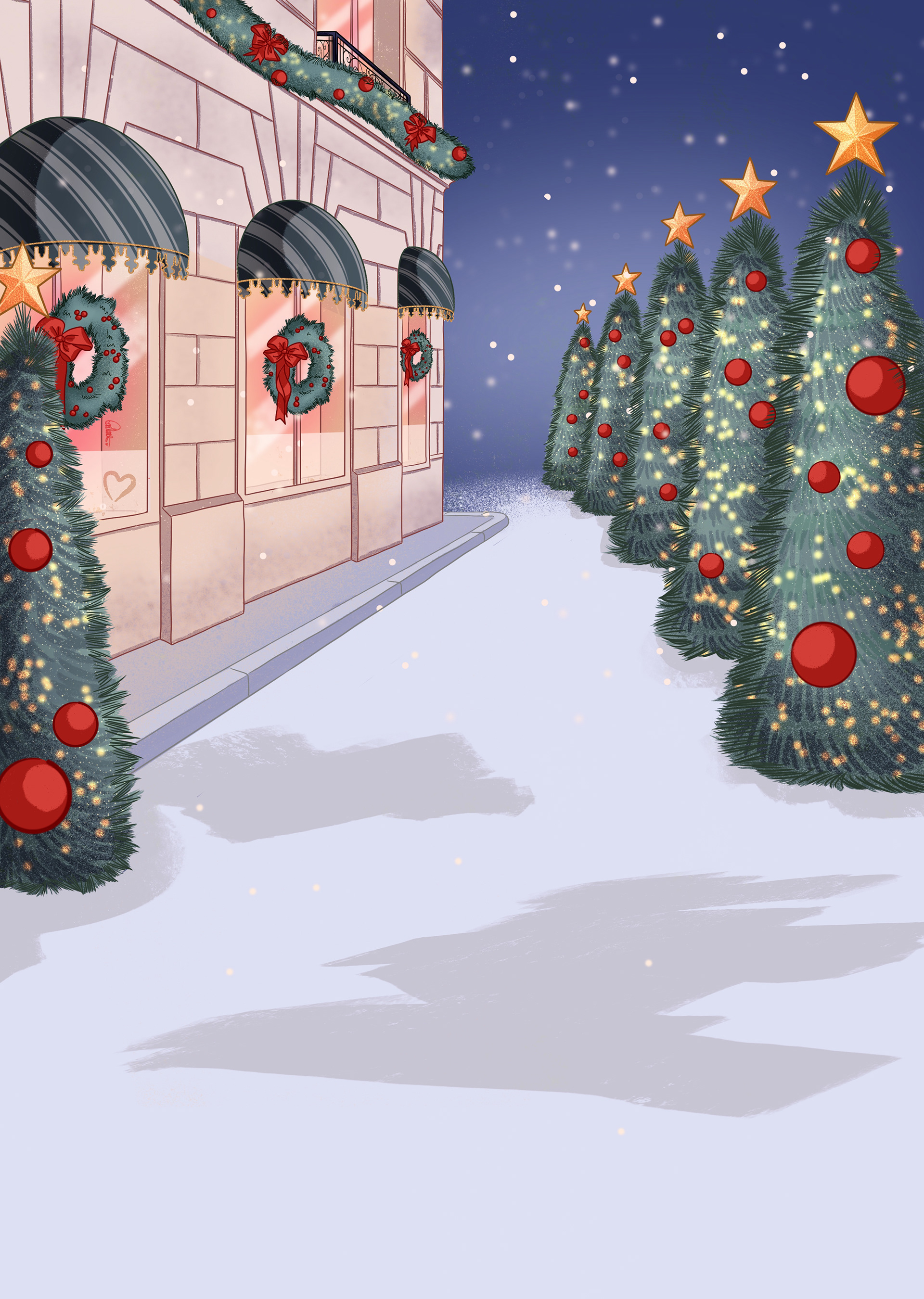 mise en place du décor