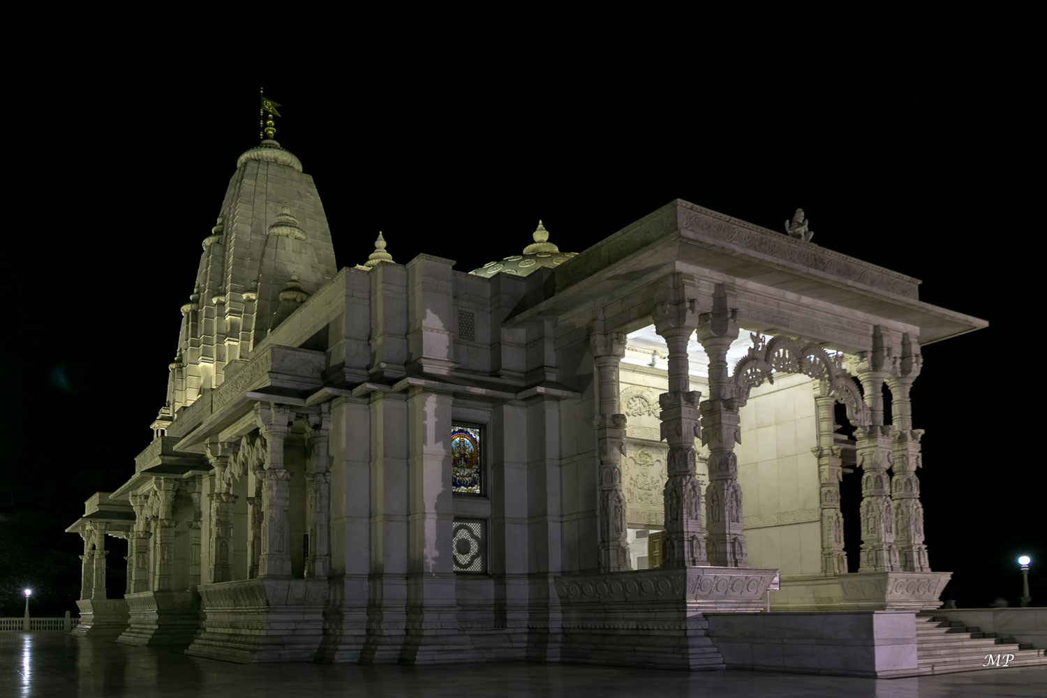Jaipur, le Temple de Birla - Tout de marbre blanc, il fut édifié en 1988