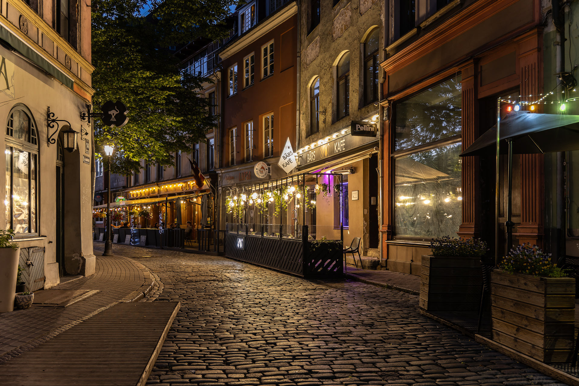 Riga by night