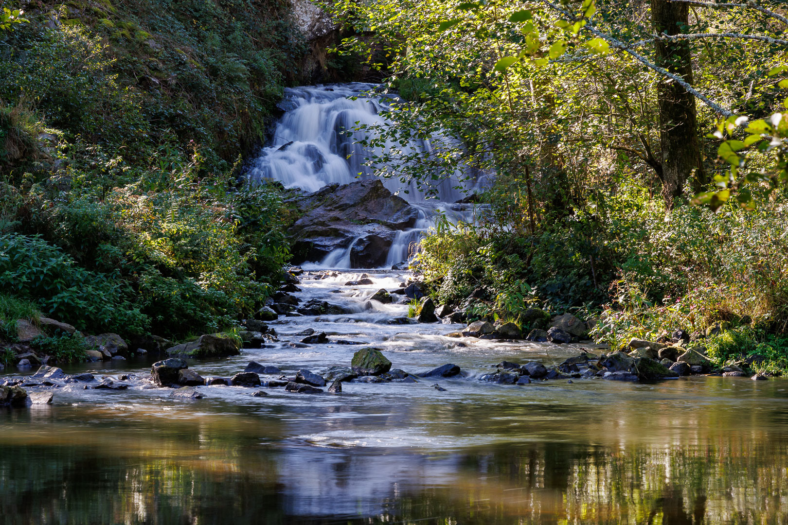 Auvergne -Les Combrailles, cascade de Montfermy (Puy-de-Dôme)