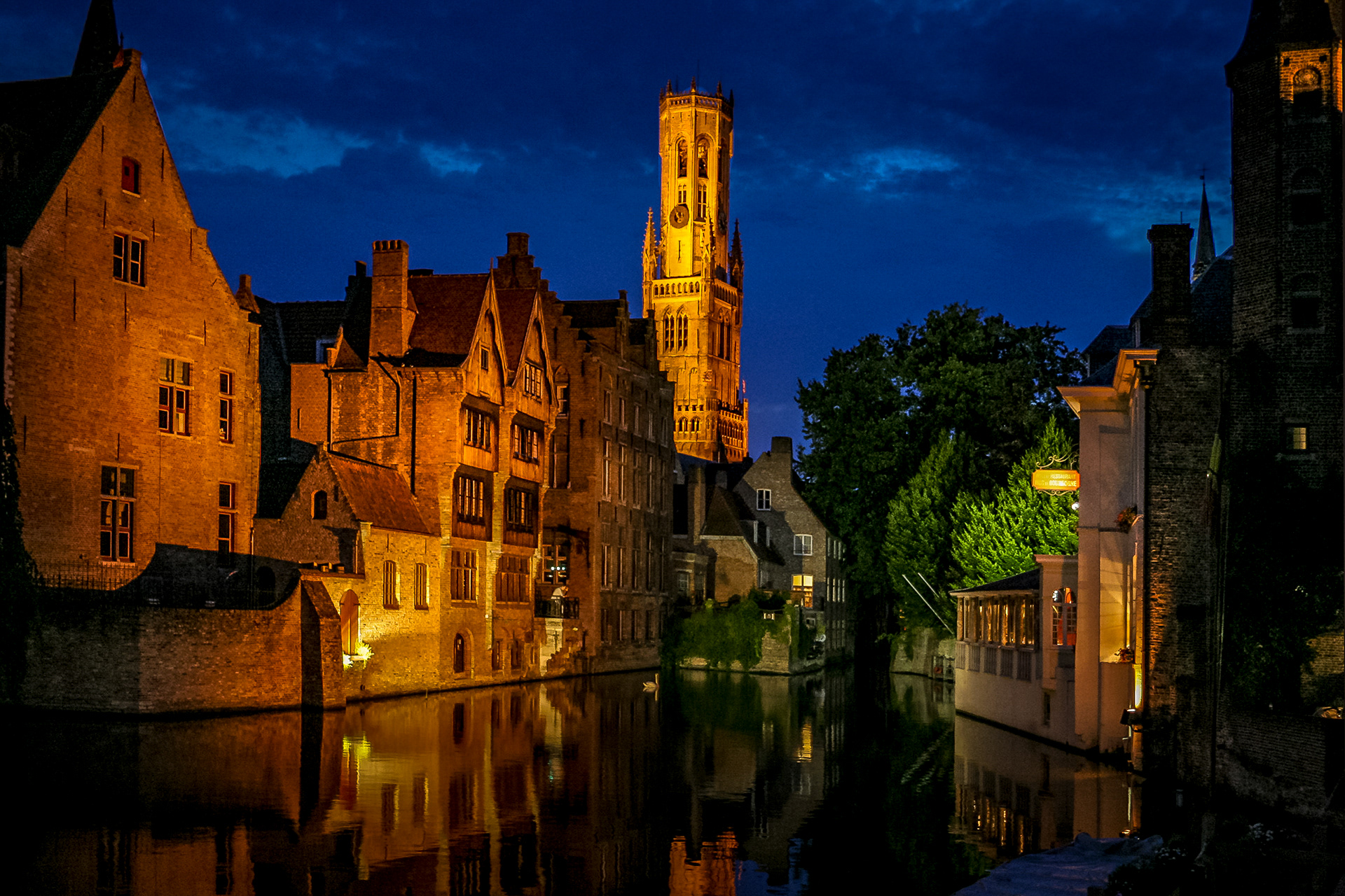 Bruges, vu du quai des Rosaires