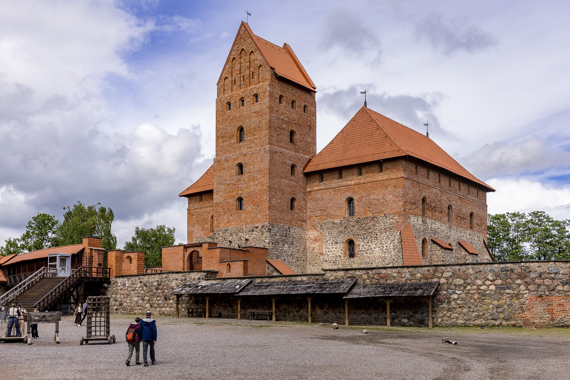 Cour intérieure du château de Trakai 