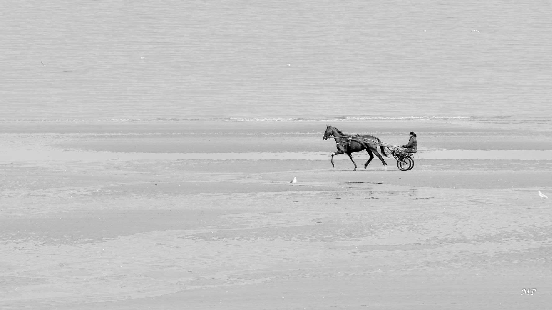 Sur la plage de Cabourg