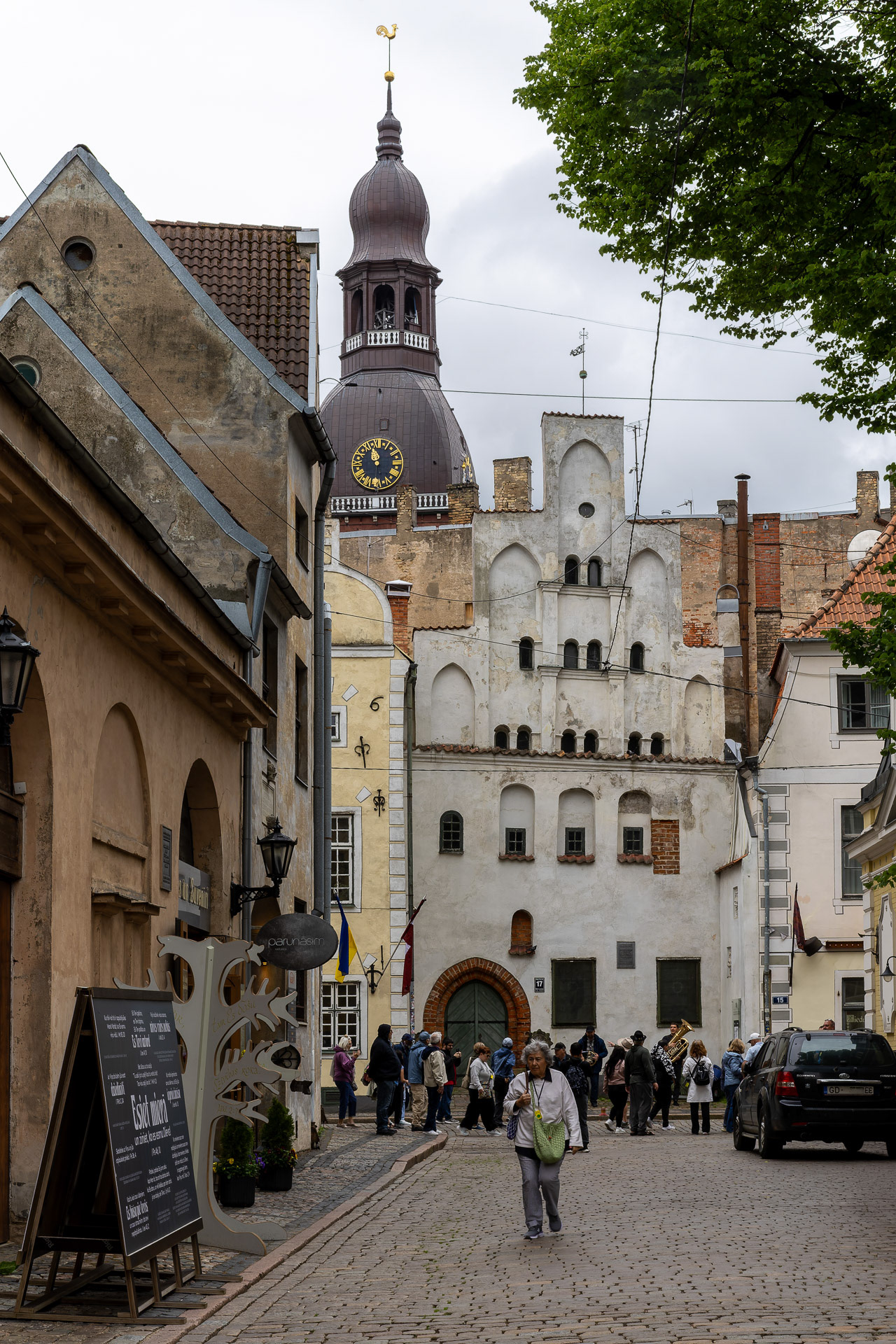 Riga -  les Trois Frères (Trīs brāļi), le complexe d'habitations le plus ancien de Riga