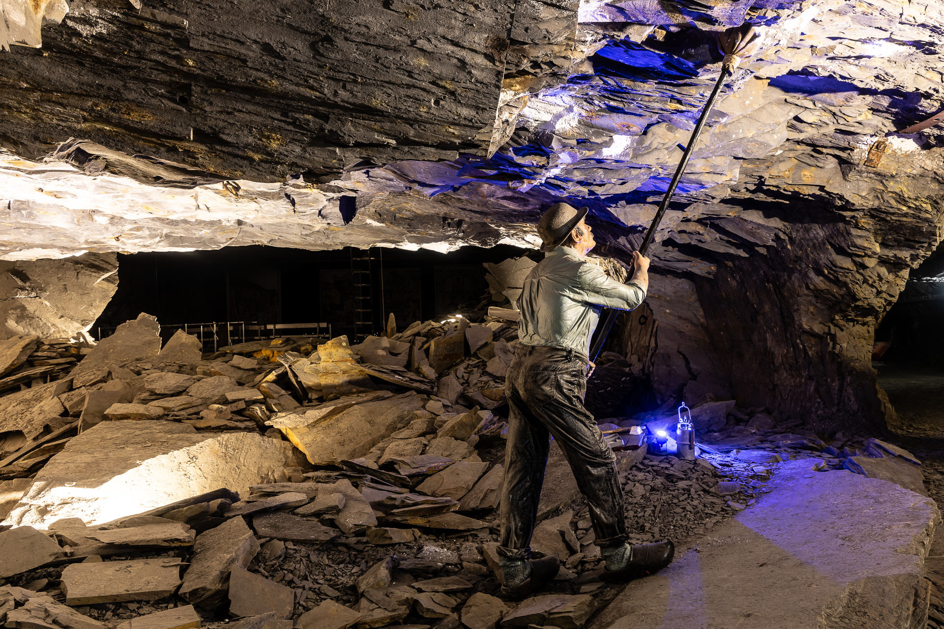Noyant-la-Gravoyère (Maine-etLoire)- La Mine bleue