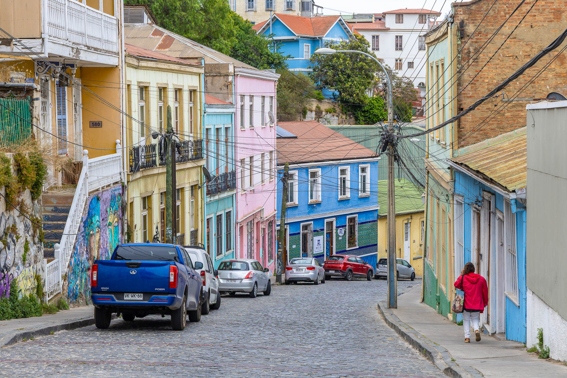 Les maisons colorées de Valparaiso