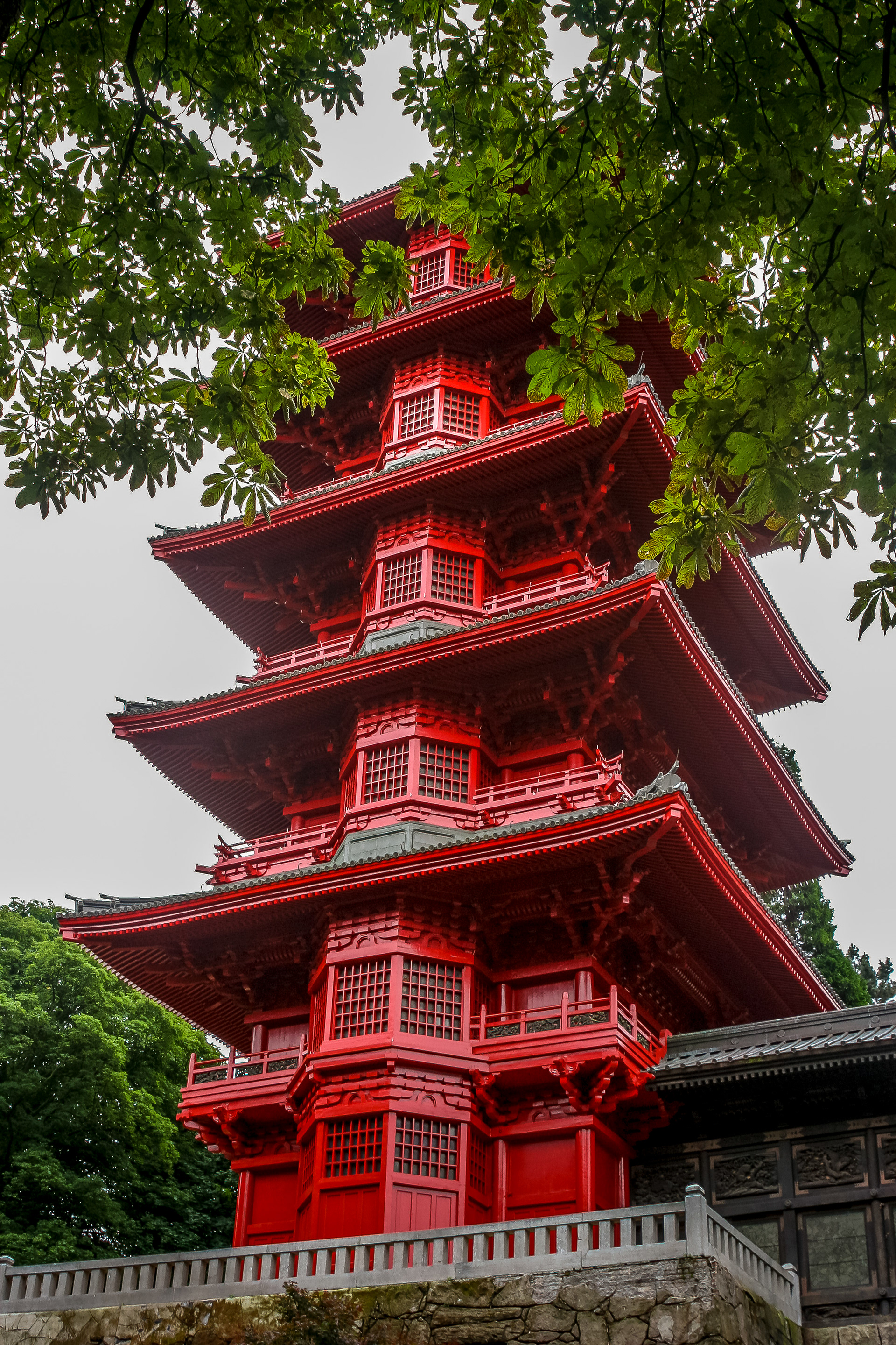 Bruxelles, vestige de l'Exposition Universelle de 1958, la Tour Japonaise