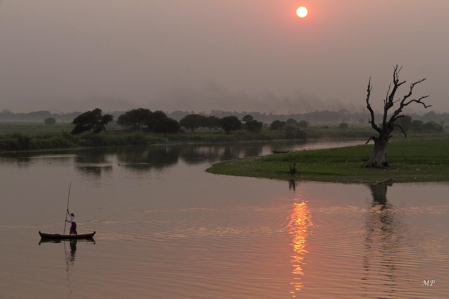 Amarapura: Le lac Taungthama
