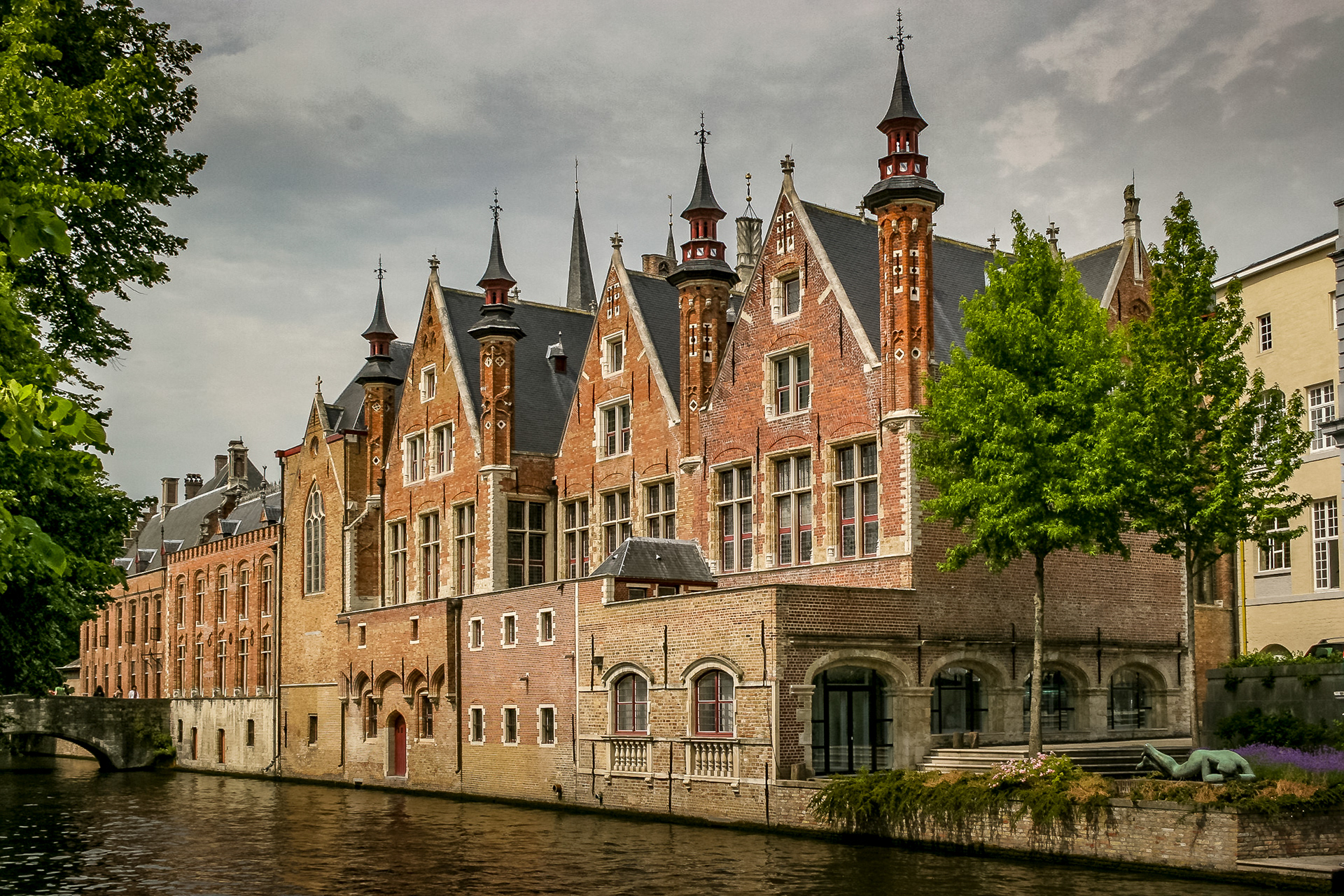 Bruges, le quai Steenhouwersdijk