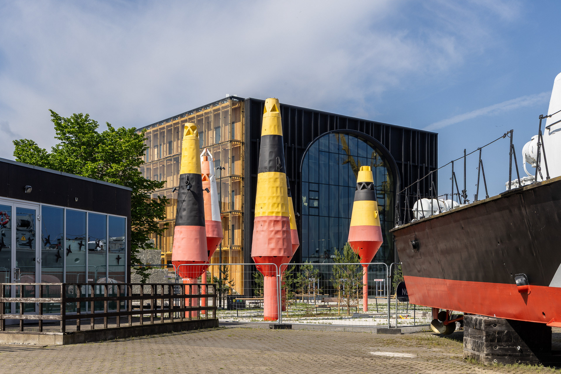 Tallinn - port de Noblessner- Musée de la Marine, les hangars à hydravions (construits entre 1916 et 1917) 