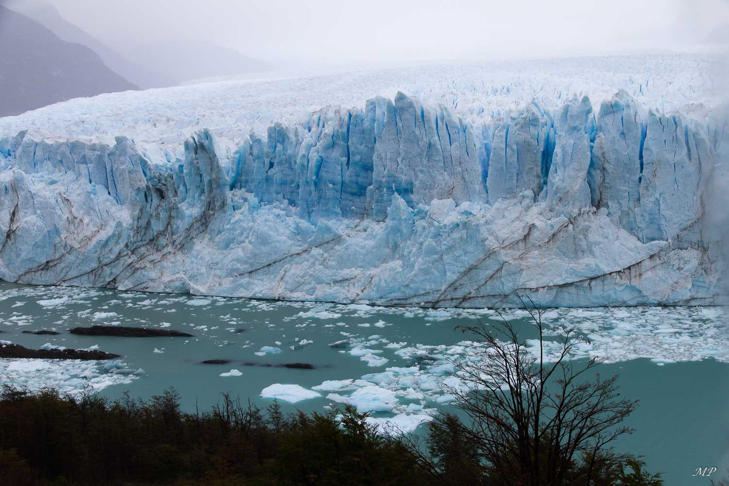 La Patagonie: Le Perito Moreno (il mesure 30km sur 5 km de large et 60m de haut)