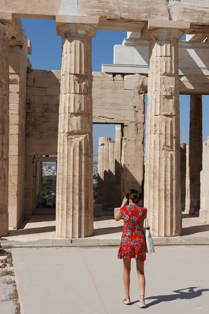 les Propylees ou Portiques d'entrée de l'Acropole 