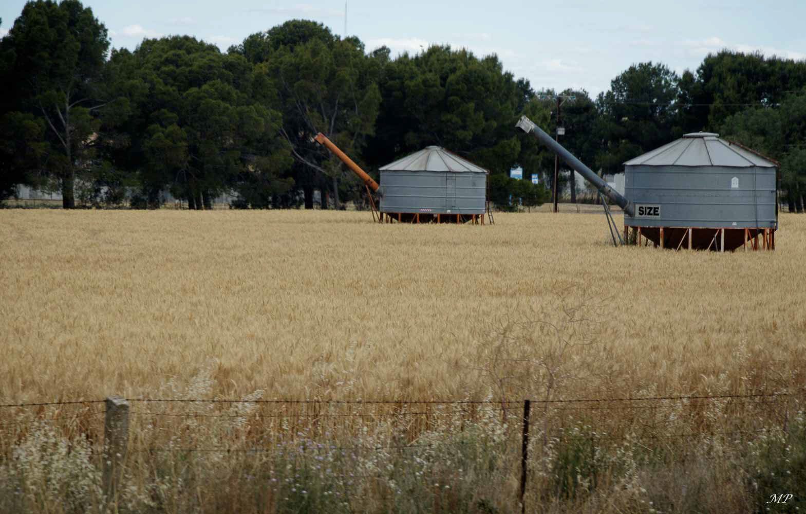 Les silos mobiles pendant les moissons