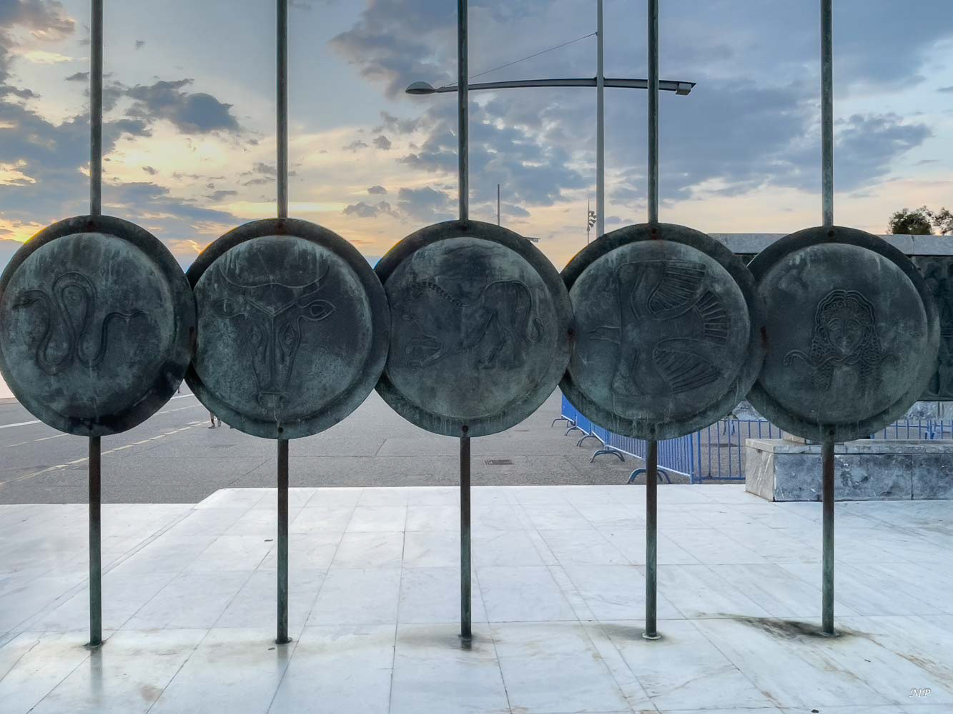 Détail du monument d'Alexandre Le Grand