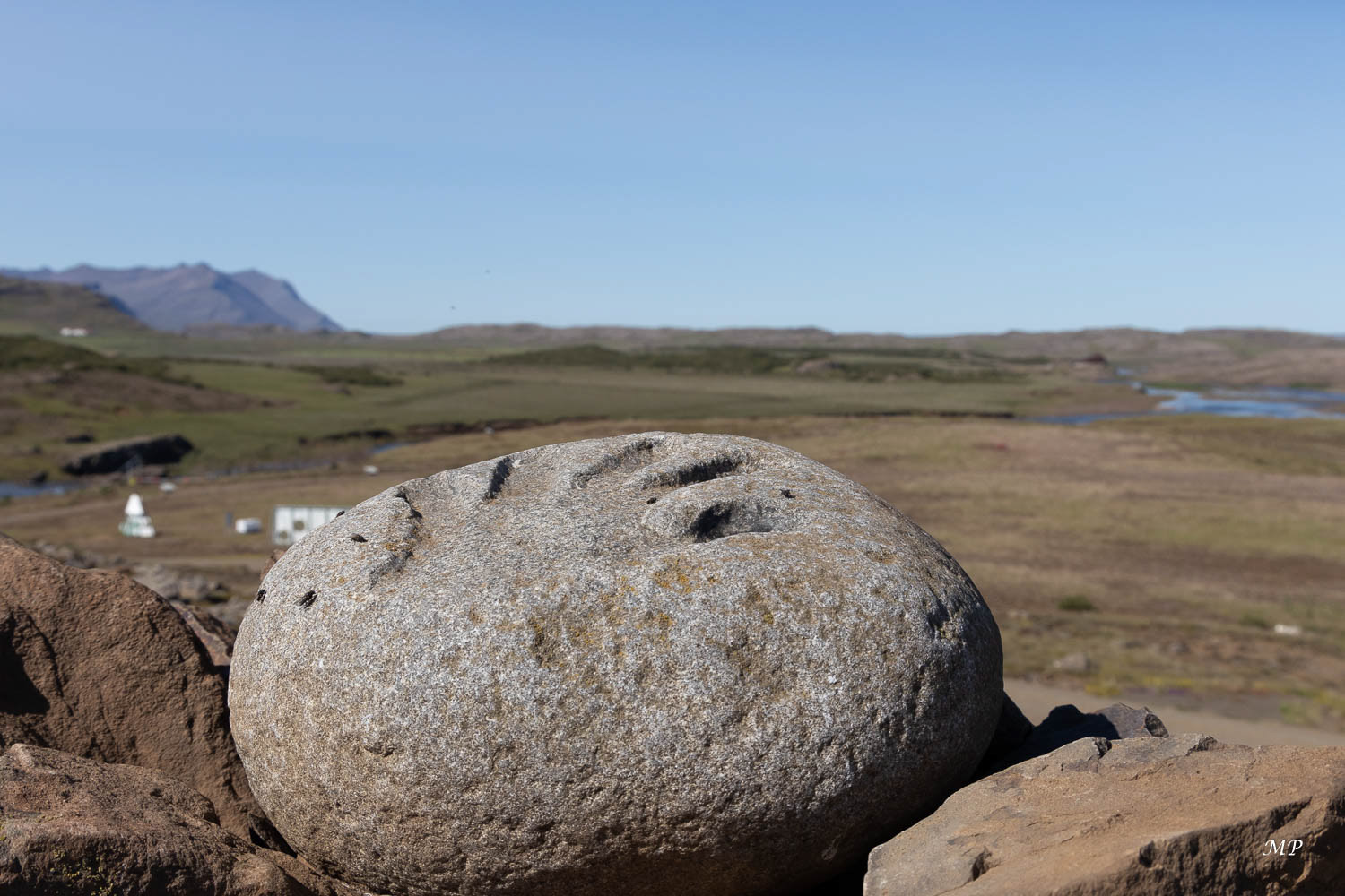 Vallée de la Hvítá - A Fussatun, l'empreinte de la main d'un Troll