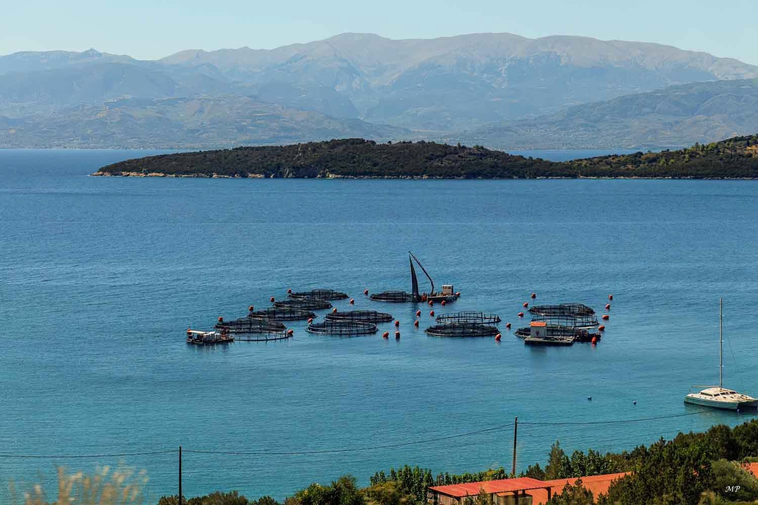 Galaxidi, lieu propice à l'aquaculture