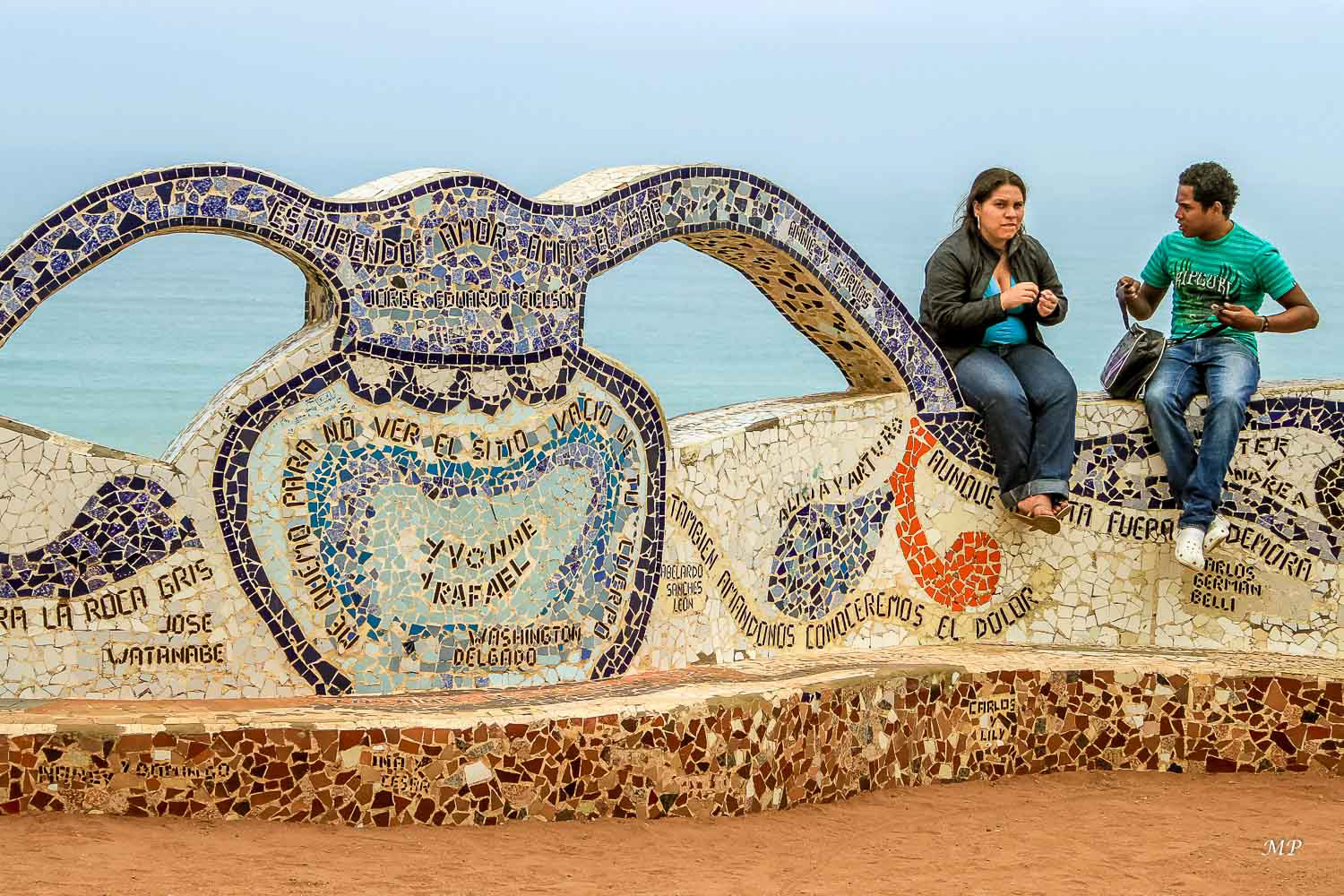 Lima-quartier Miraflores : le Parc aux Amours