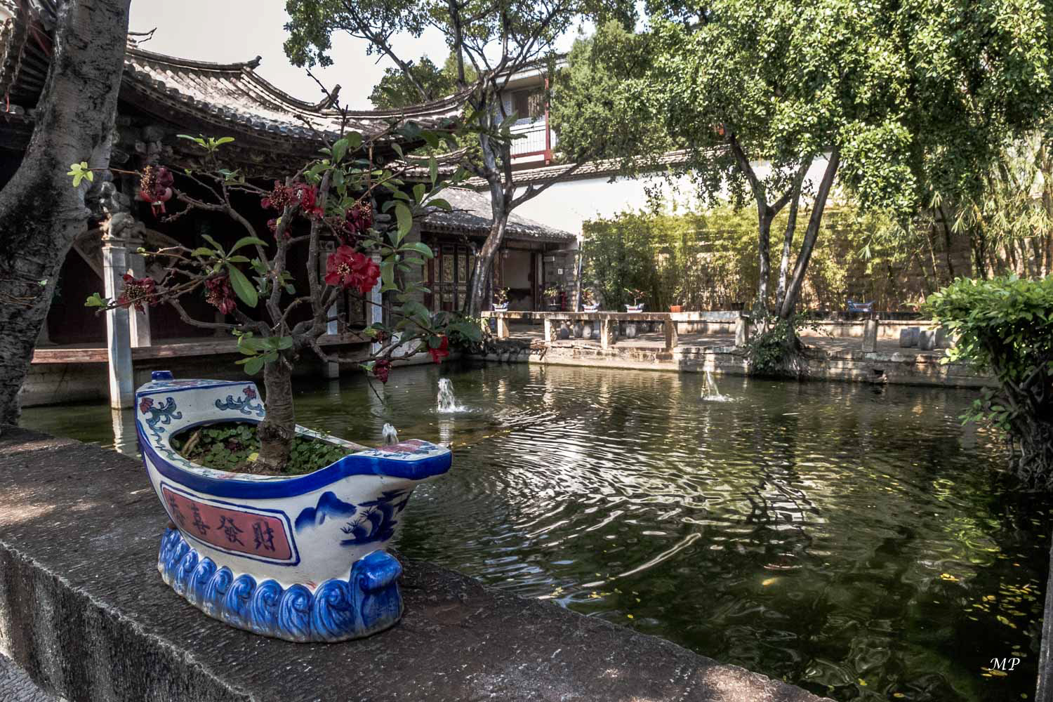 Yunnan - Jianshui : Jardin de la maison Zhu