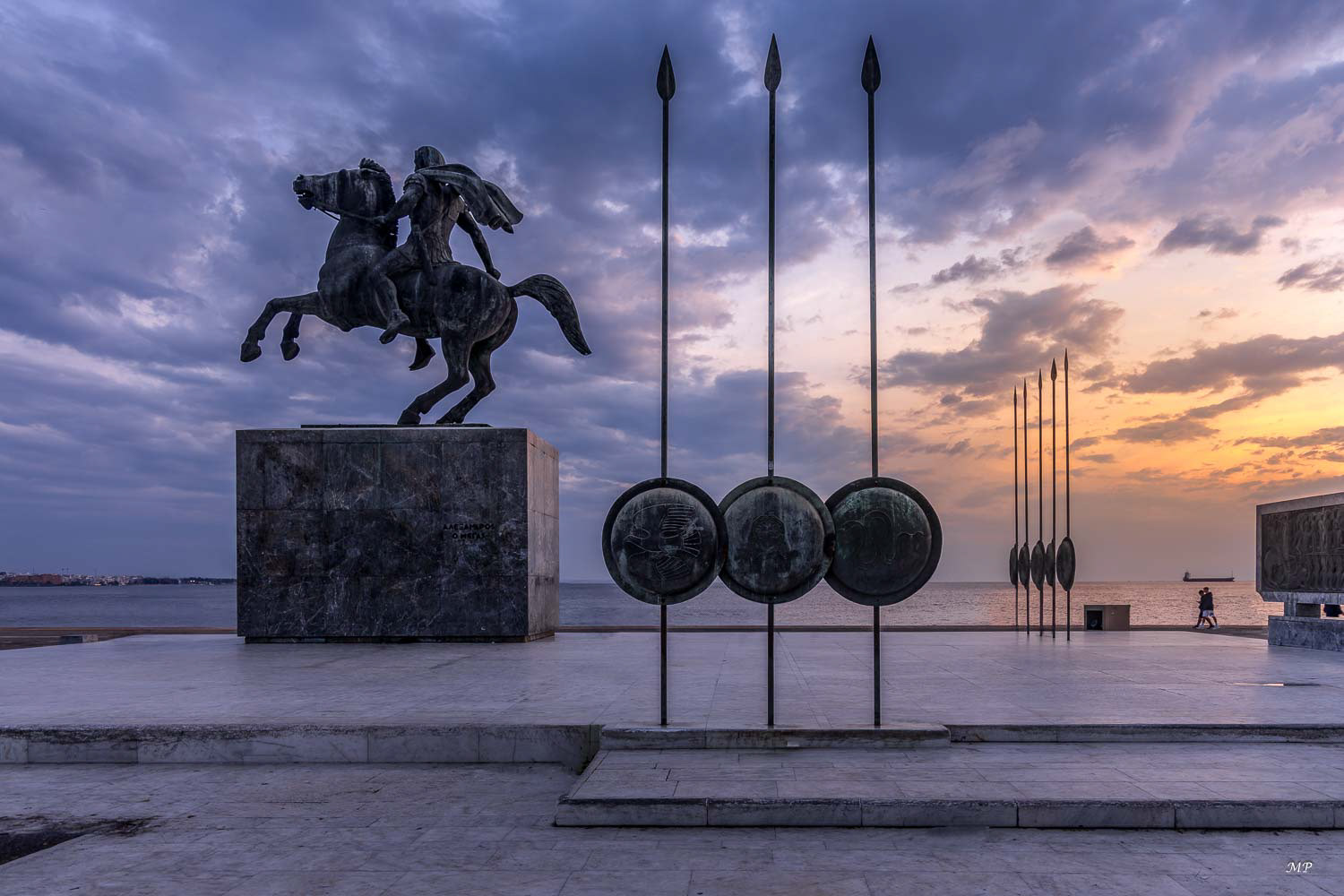 La statue d'Alexandre Le Grand, originaire de la ville