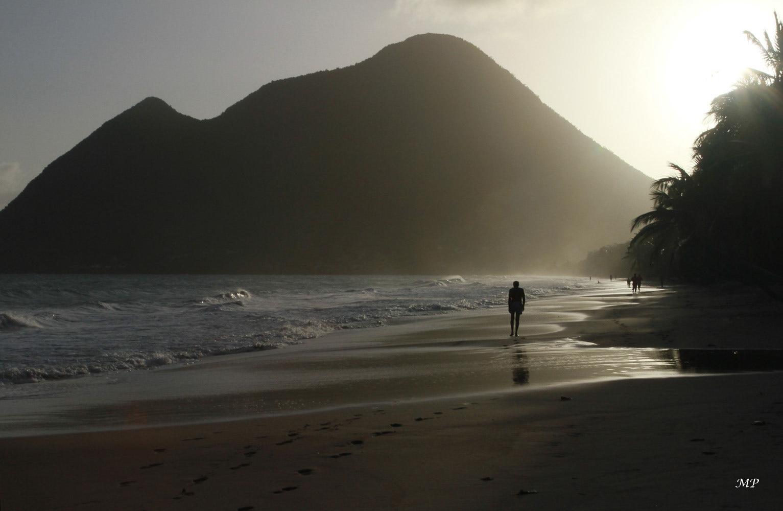 Plage devant le Diamant