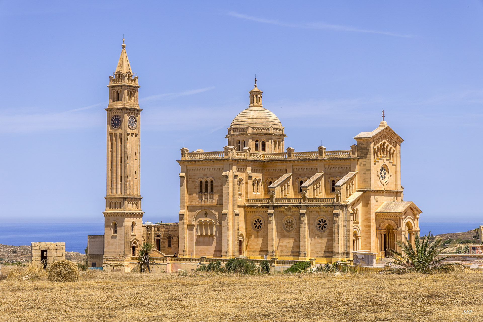 Gharb, la basilique de Ta'Pinu, dédiée à la Vierge Marie important lieu de pélerinage