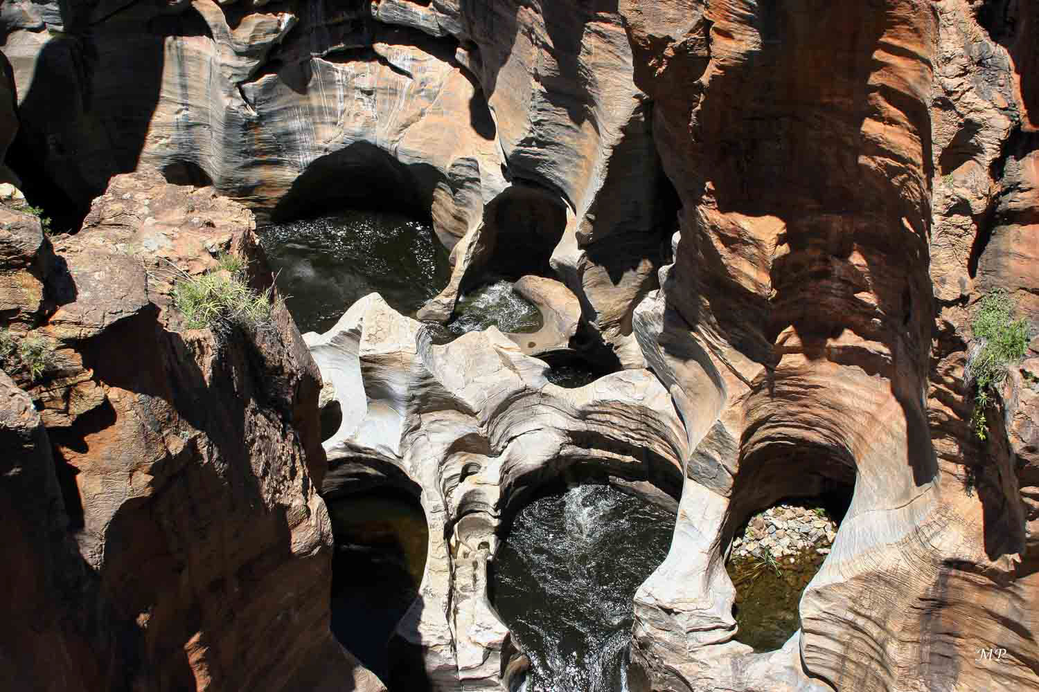 Blyde River - Vue imprenable sur les Bourbe's Luck  Potholes (marmites de géants).