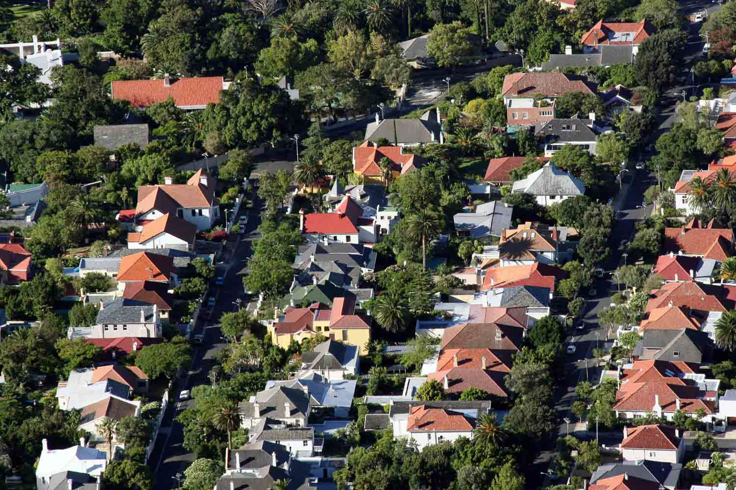 Cap Town :Vu du téléphérique de la  Montagne de la Table