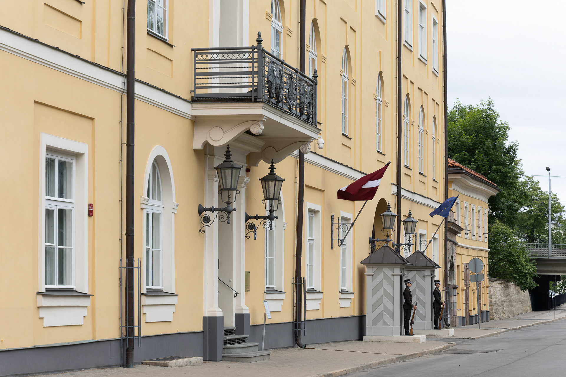 Riga -Façade du Château, résidence du Président