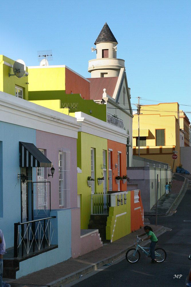 Cap Town - Le Quartier Malais aussi appelé Bo-Kaap