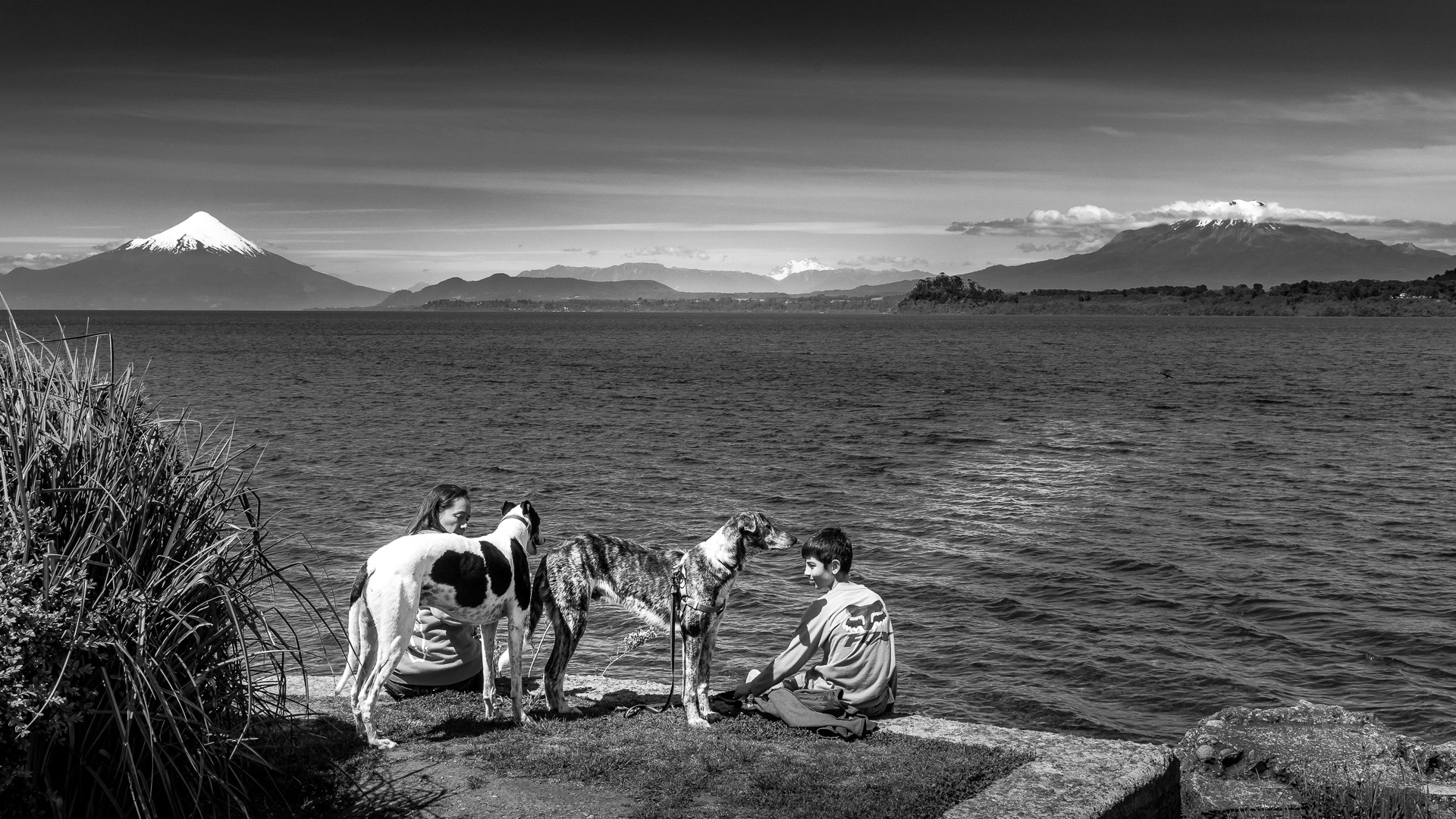 Repos sur les rives du Lac lanquihué (Patagonie chilienne)