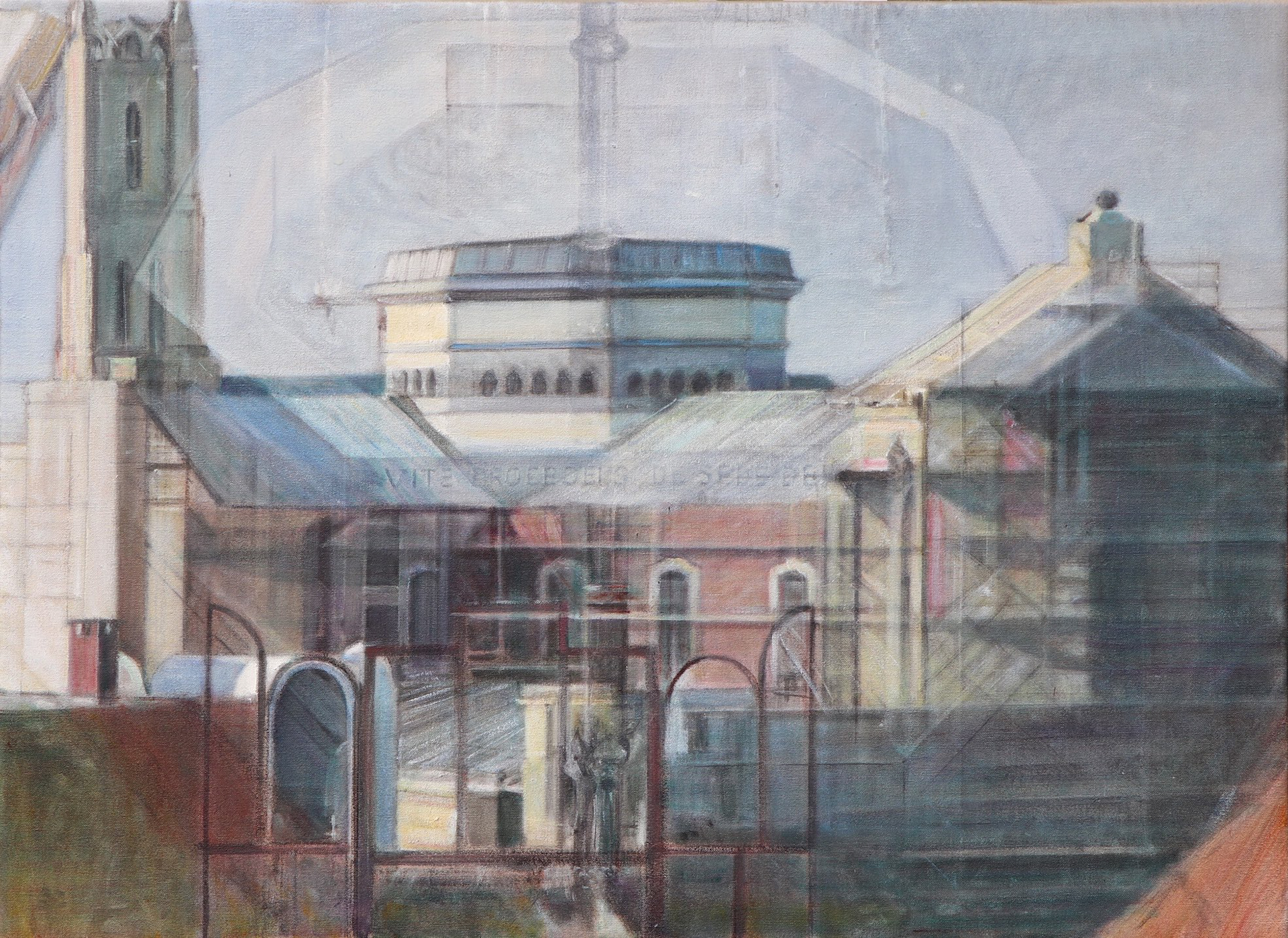 Capriccio on Ghent, canvas, 60 x 80 cm, 2022