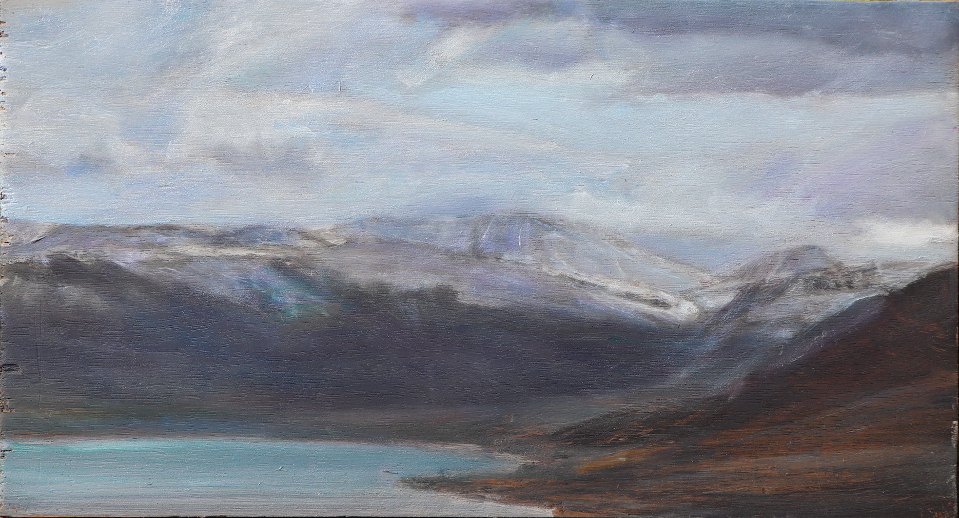 From Scottish Highlands 9, wood, 23 x 41 cm, 2022