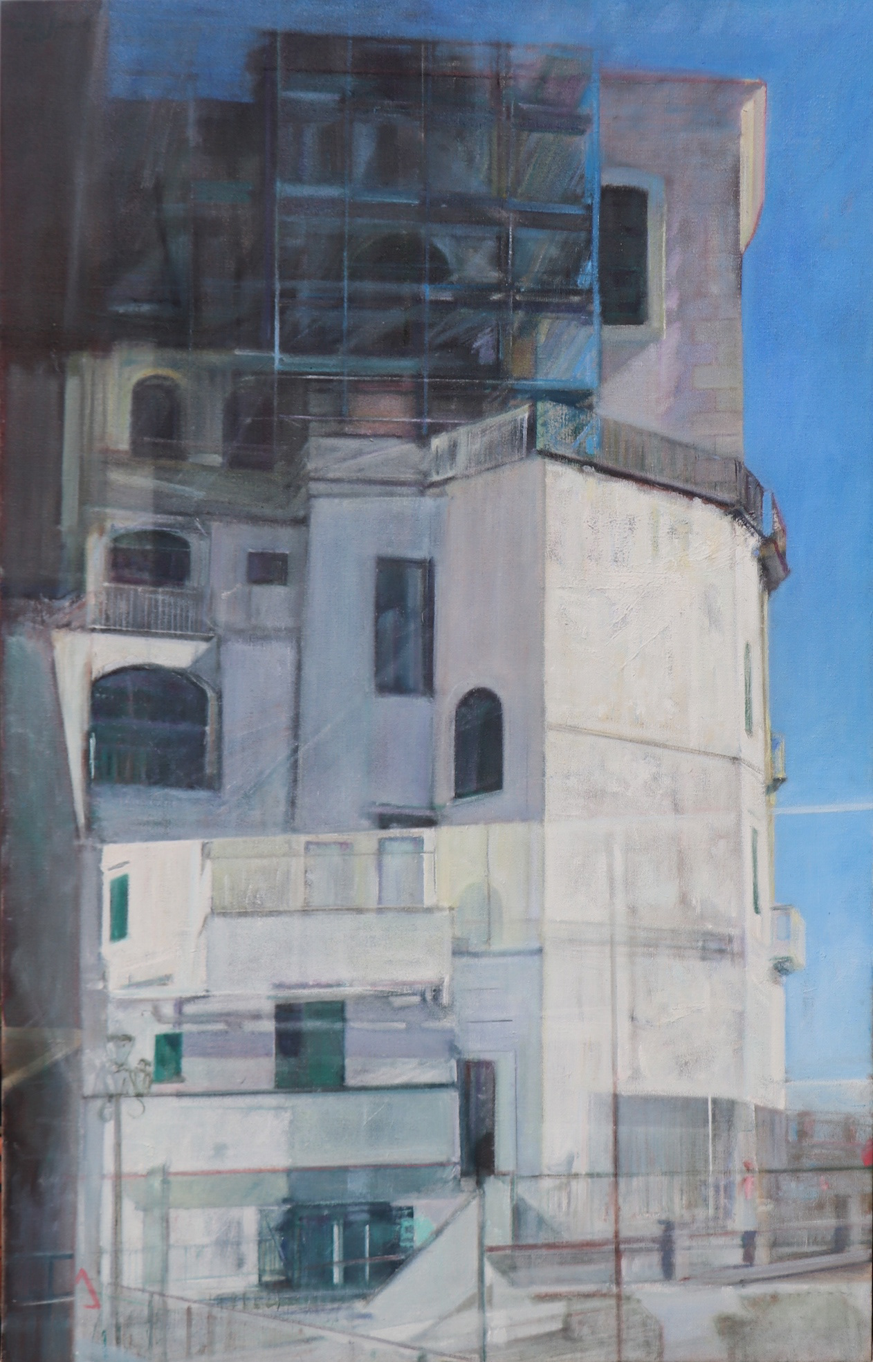 Towering, canvas, 120 x 75 cm, 2022