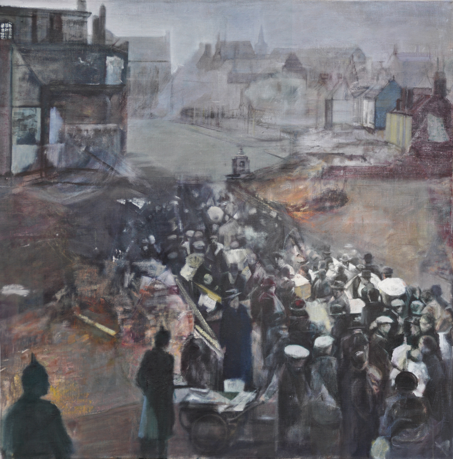 From 'Wounded city', canvas, 115 x 115 cm, 2013