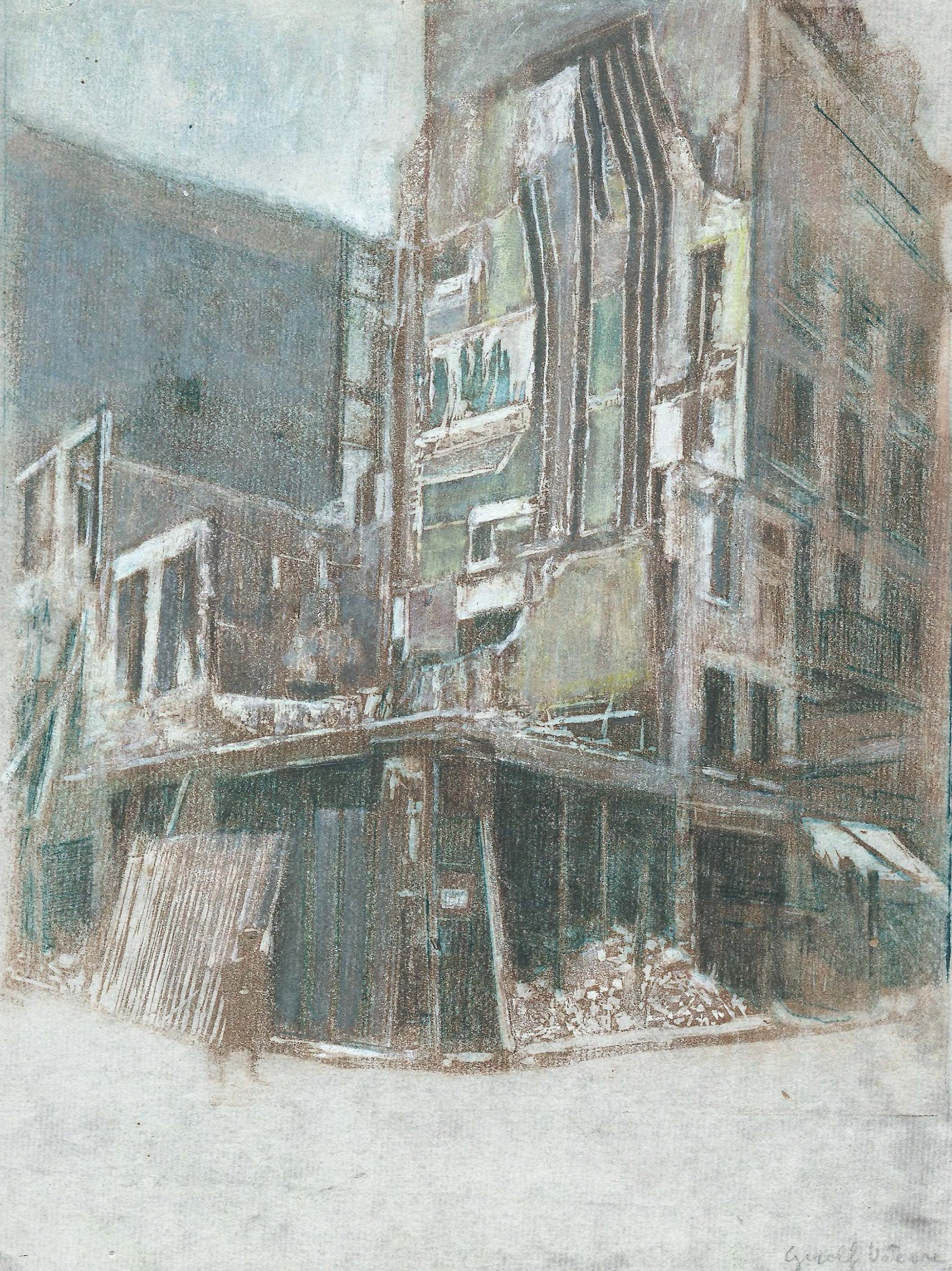From 'Poet among the Masses', monotype on rice paper,