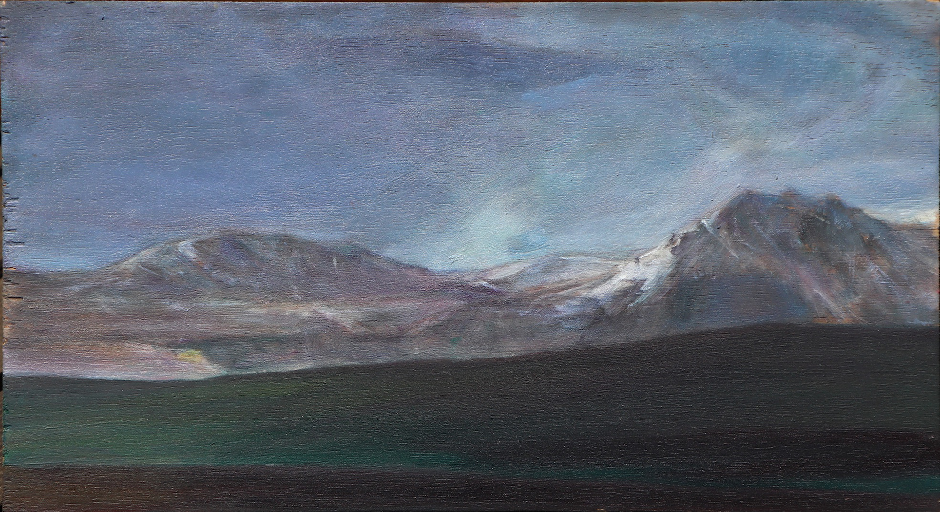 From Scottish Highlands, wood, 23 x 41 cm, 2022