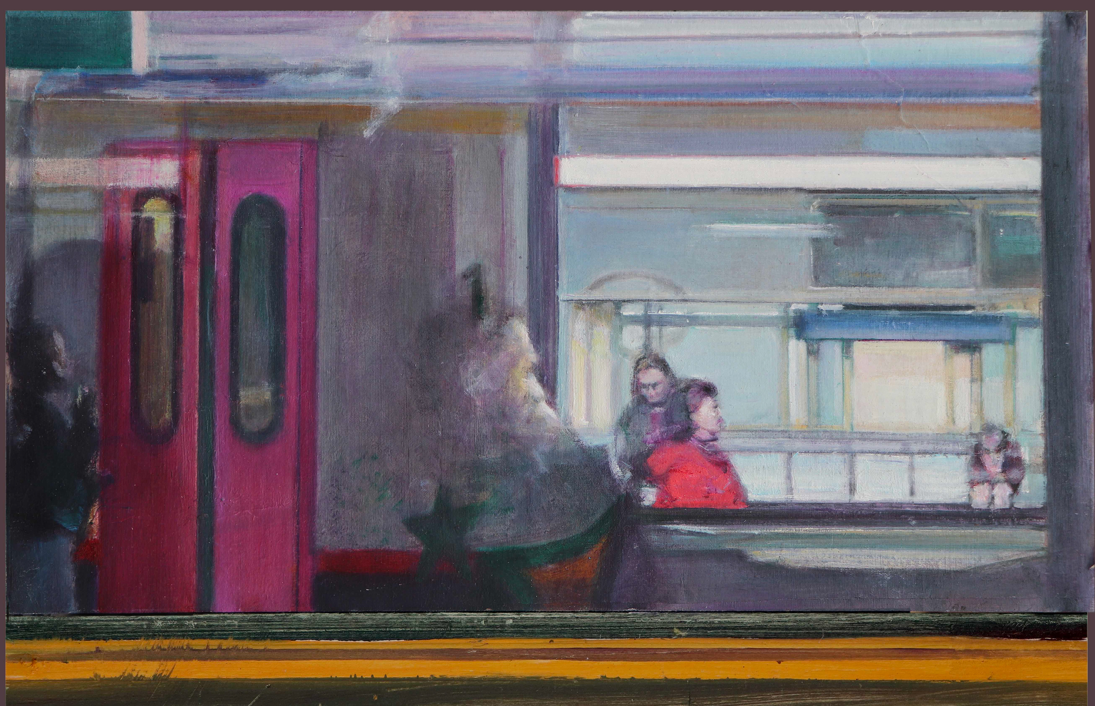Stop in the city, 24 x 37 cm