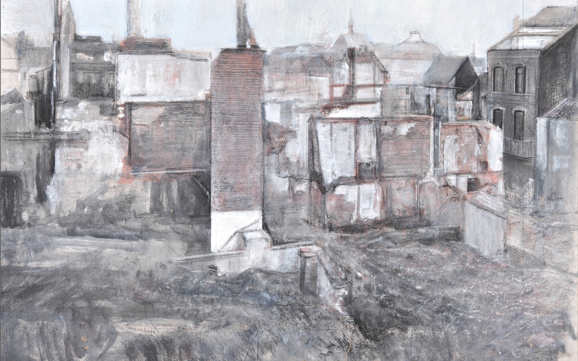 From 'Wounded city', paper, 44 x 65 cm, 2013