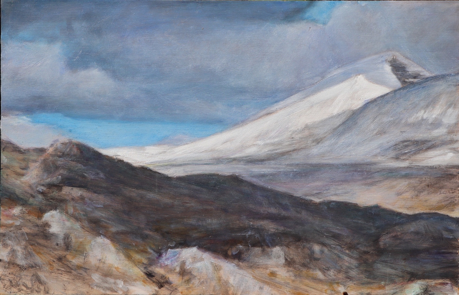 From Scottish Highlands, wood, 30 x 44 cm, 2021