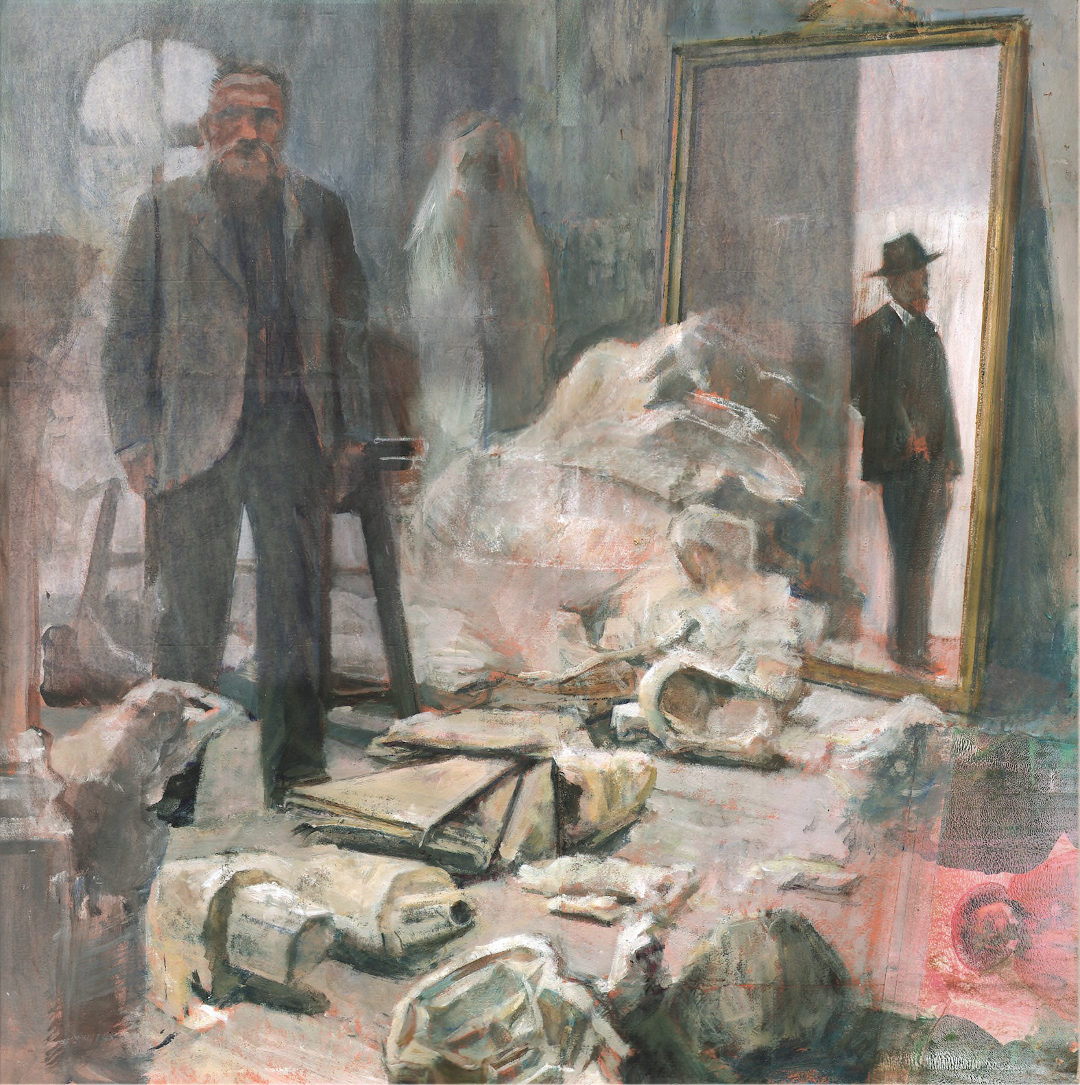 From 'Poet among the Masses', paper, 48 x 17 cm, 2010