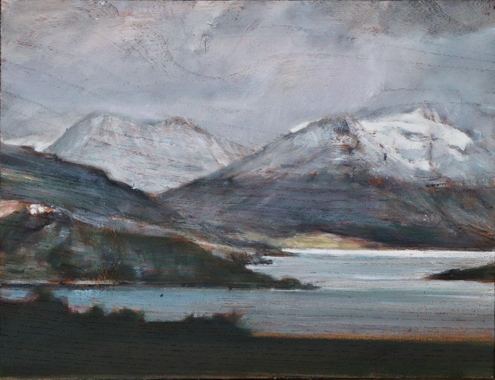 From Scottish Highlands 5, wood, 24 x 31 cm, 2020