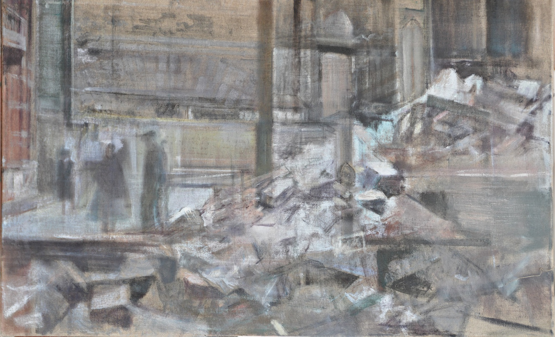 From 'Wounded city', canvas, 55 x 89 cm, 2014