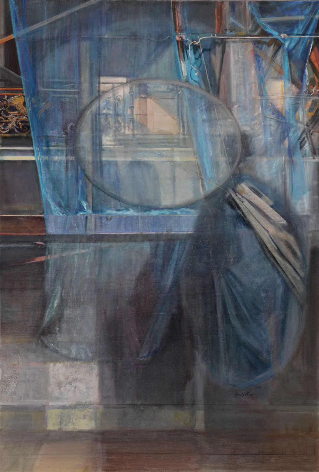 Veil 3, canvas, 155 x 110 cm, 2018