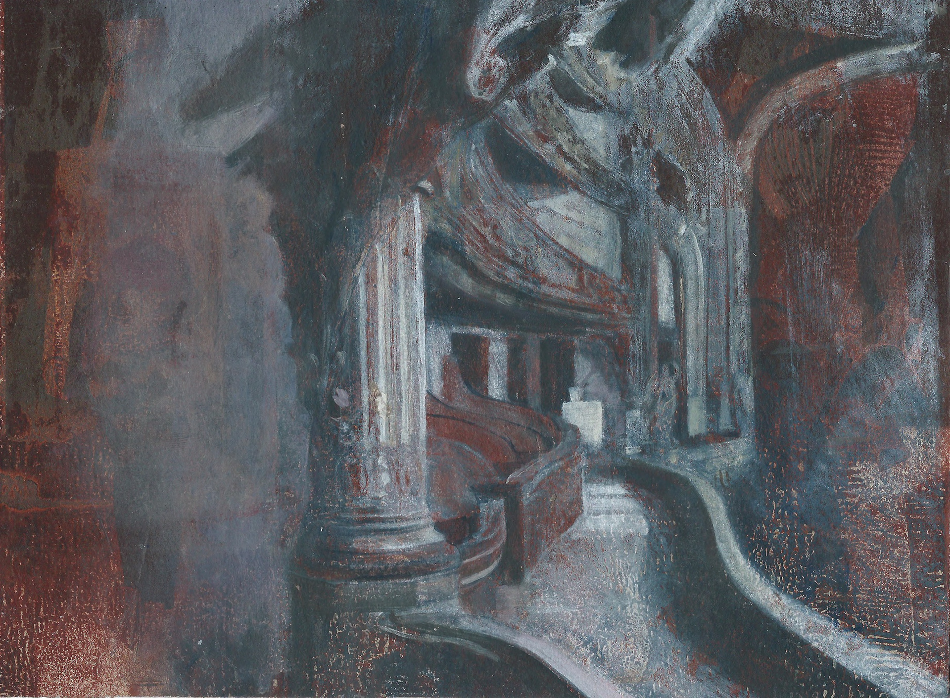 From 'Poet among the Masses', mixed media on paper, 22 x 29 cm, 2009