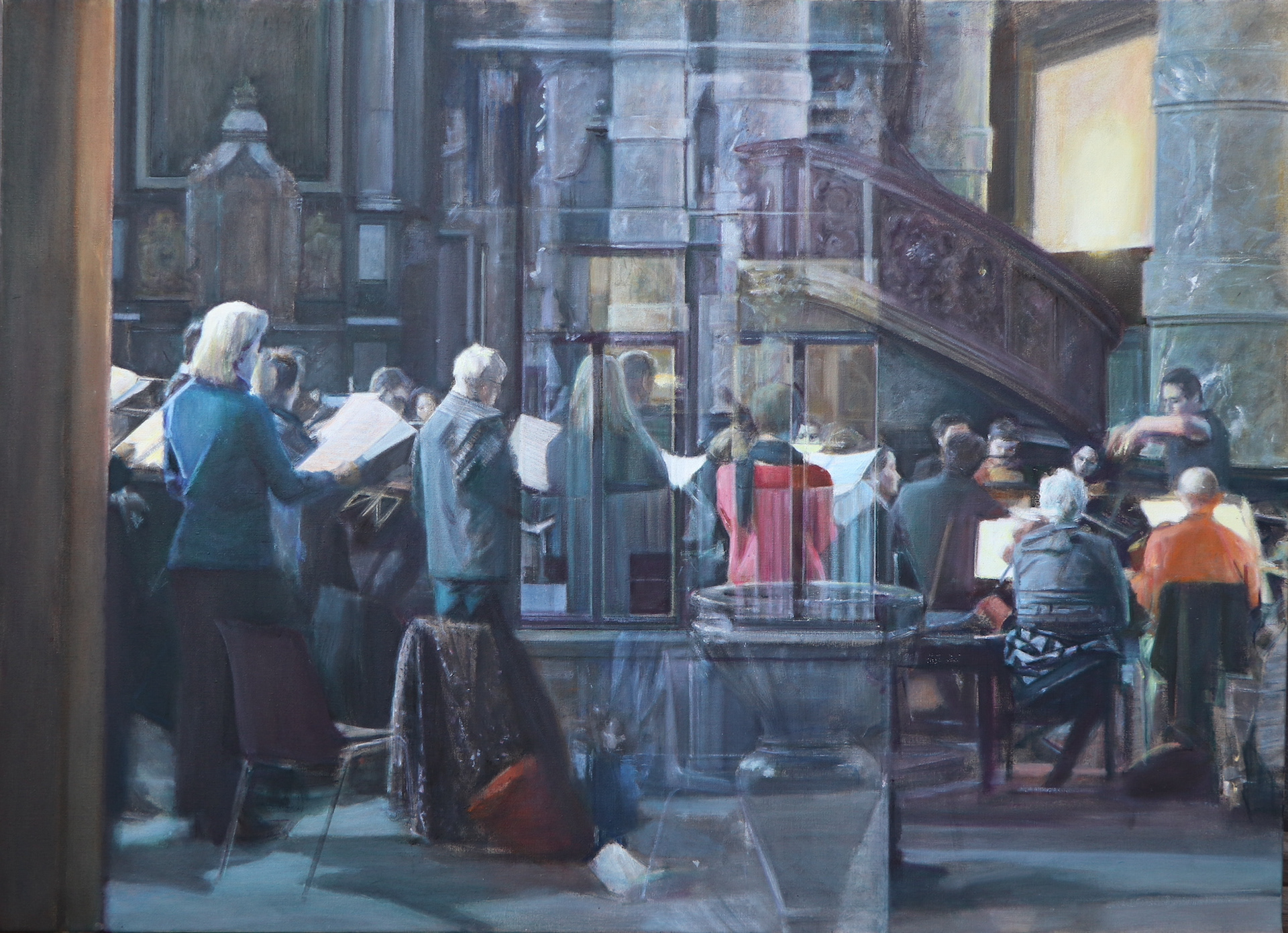 Music Rehearsal 1, canvas, 105 x 145 cm, 2020