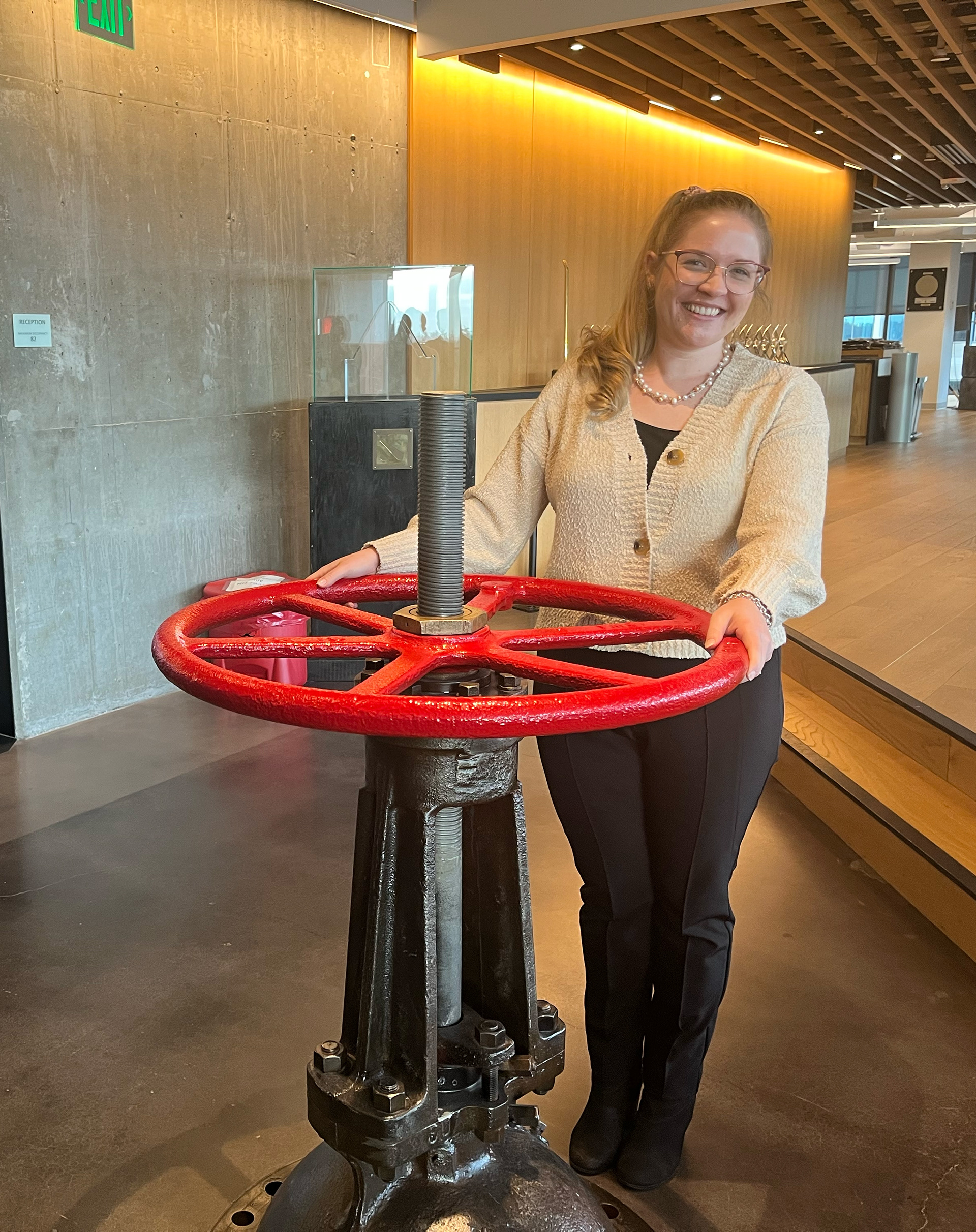 Turning the valve at Valve Corporation headquarters!