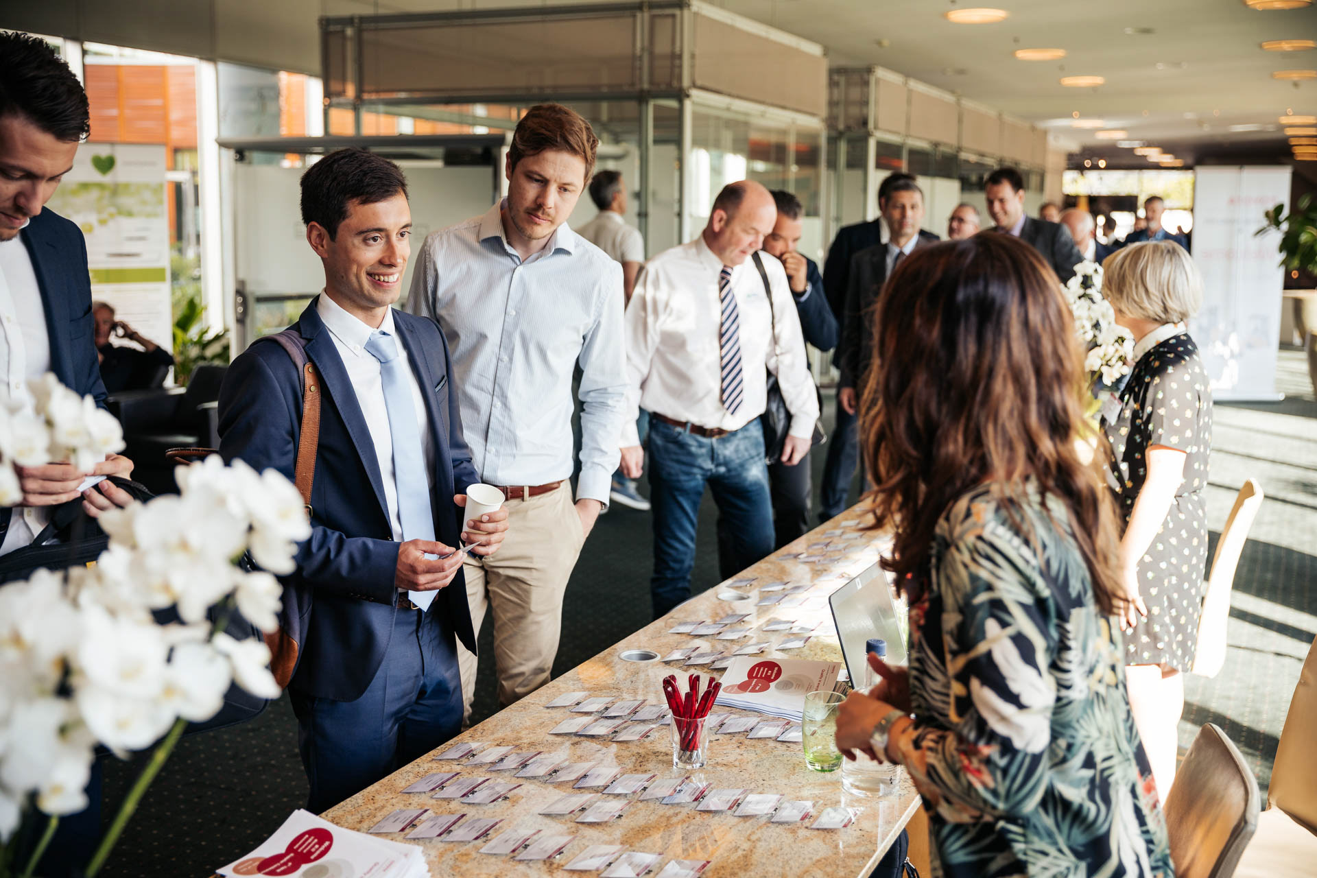 Registration during convention of Toyota Material Handling at Steigerberger Hotel