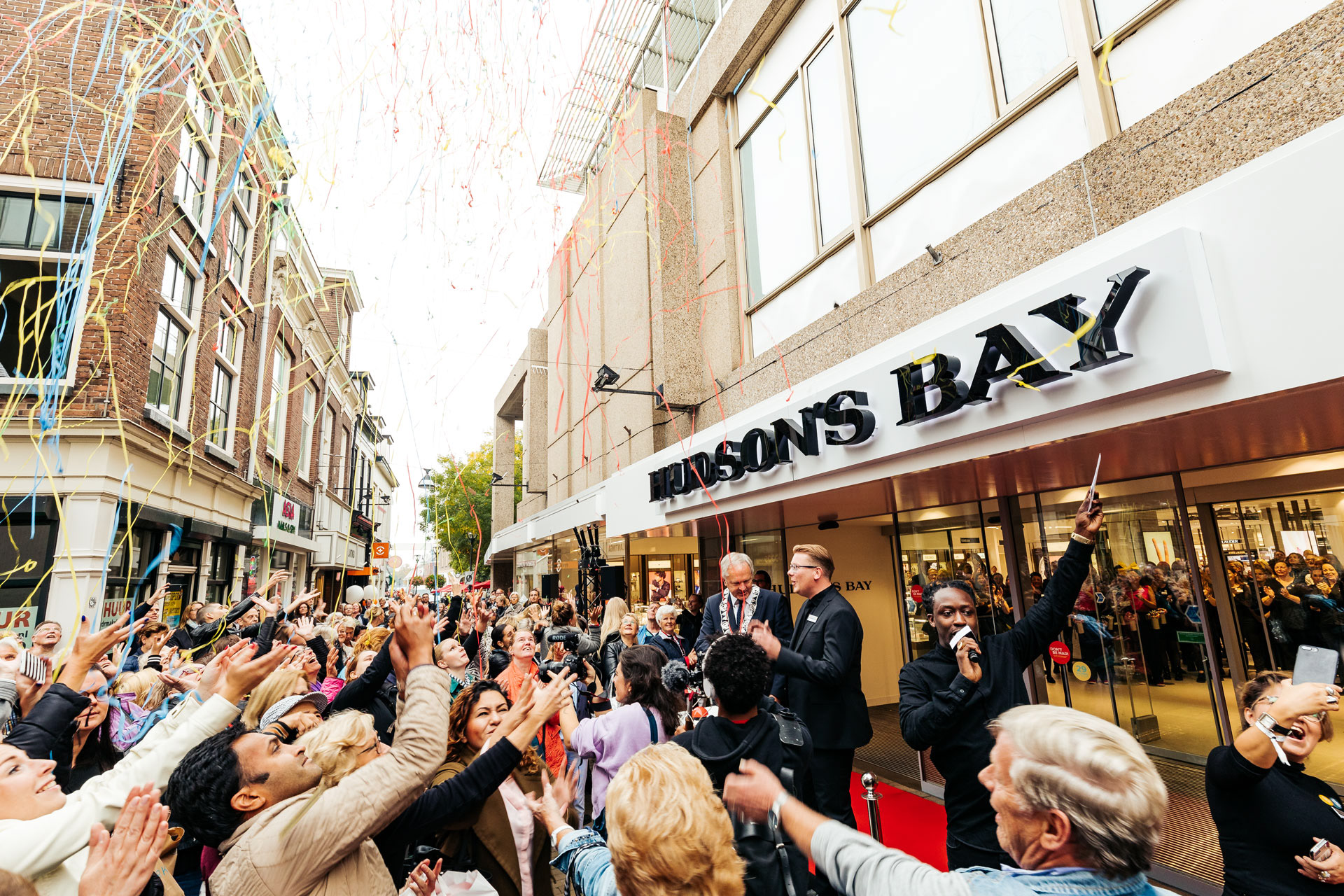 Grand shop opening of Hudson's Bay at Zwolle